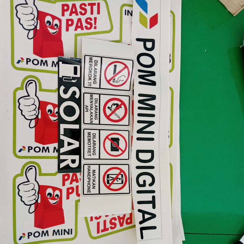 Set Stiker Pom Mini Lengkap