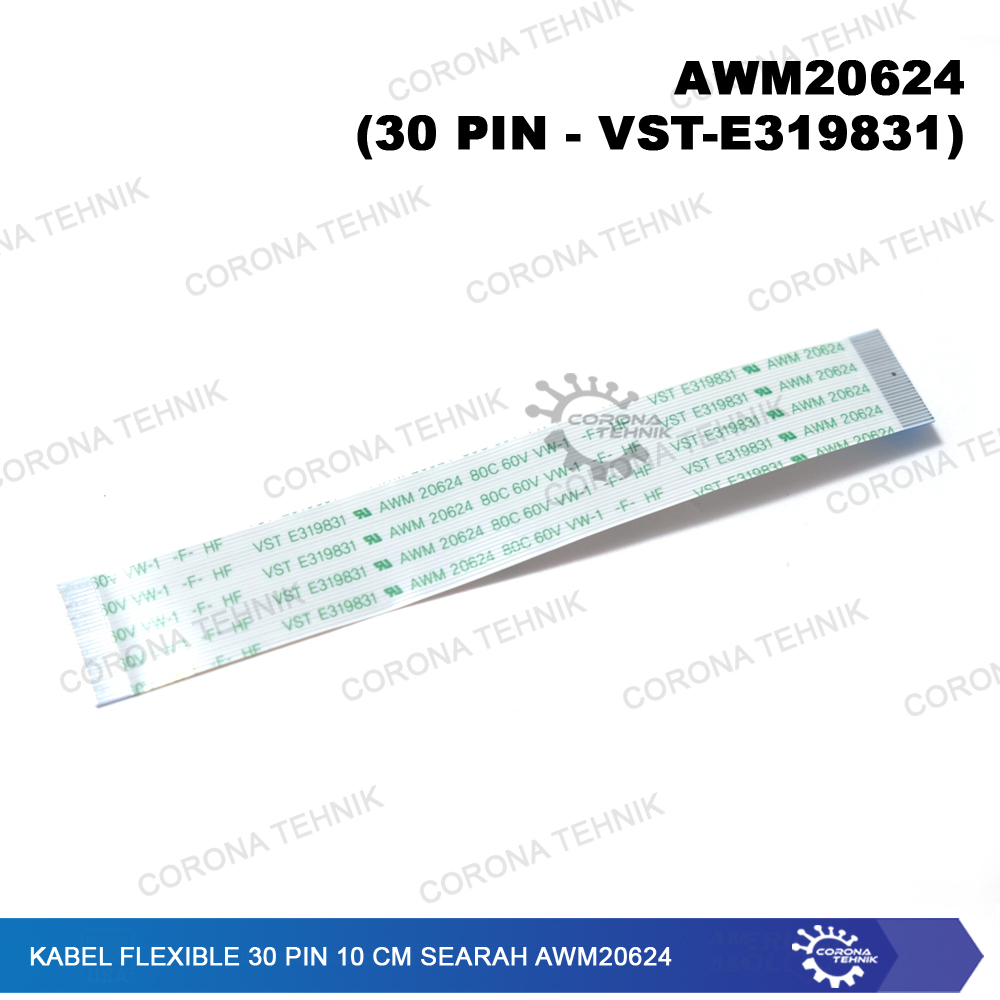 AWM20624 Kabel Flexible 30 Pin 10 cm Pitch 0.5 mm Searah