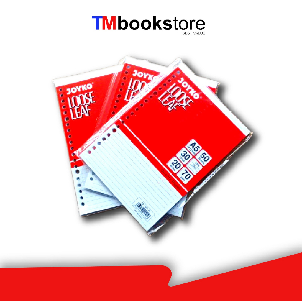

LOOSE LEAF A5-7020 50 SHEET JOYKO