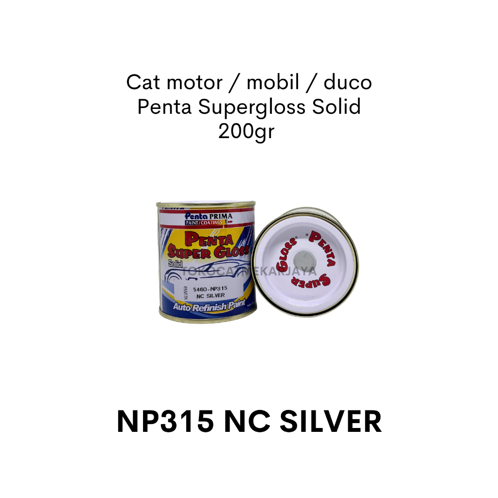 Cat Penta Supergloss Solid SILVER 200gram / penta silver / cat mobil silver / cat penta super gloss 