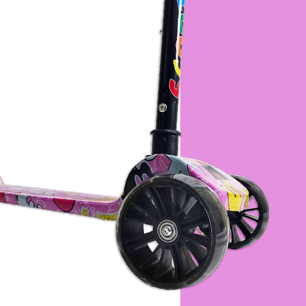 Mainan Skuter Anak Karakter Scooter Roda 3 / Otoped Anak Dilipat Injak / Mainan Outdoor Kickboard