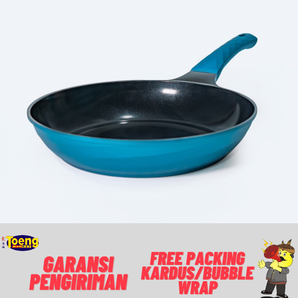 WAJAN ANTI LENGKET / WAJAN PENGGORENGAN / MARINO FRYPAN CERAMIC 28CM CHEFINA