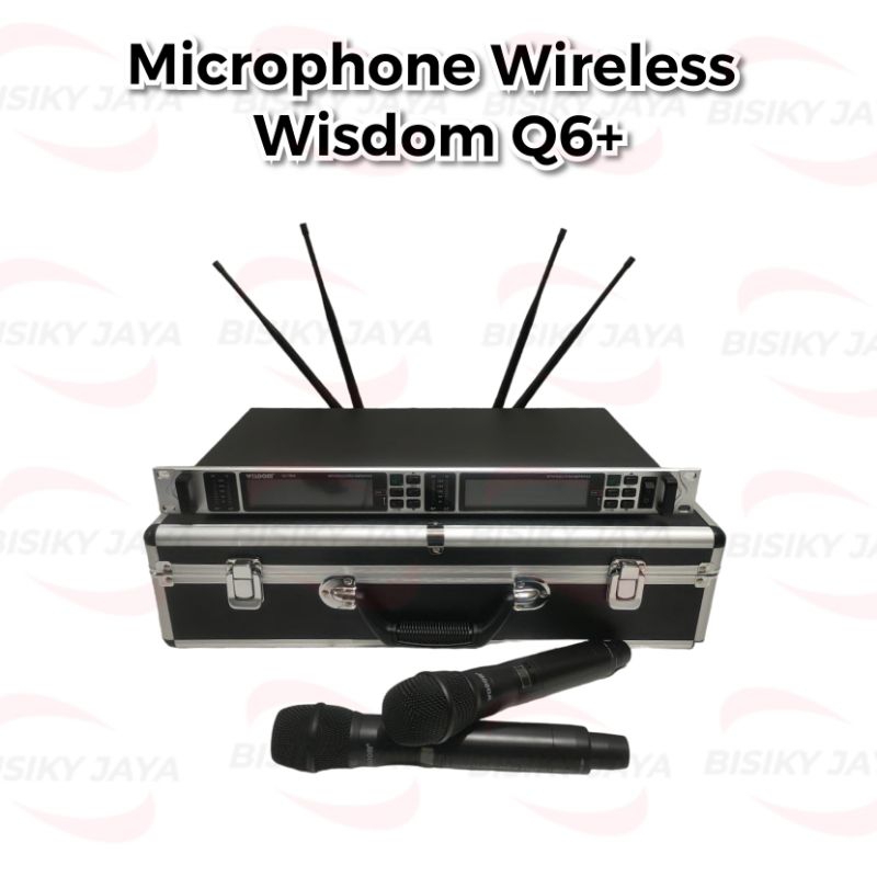 Microphone Wireless Wisdom Ultra Q6+ Original Mic Wisdom Q6+ Ultra wisdom Q6 + Original