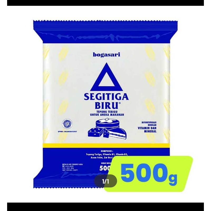 

Tepung Terigu Segitiga Biru 500 gram