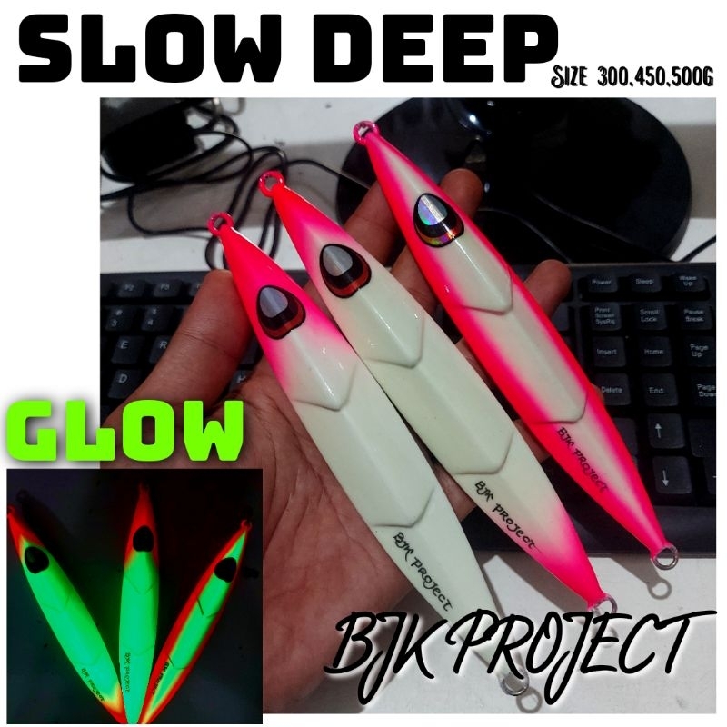 UMPAN PANCING METAL JIG SLOW DEEP III 300g s/d 500g FULL GID BJK PROJECT