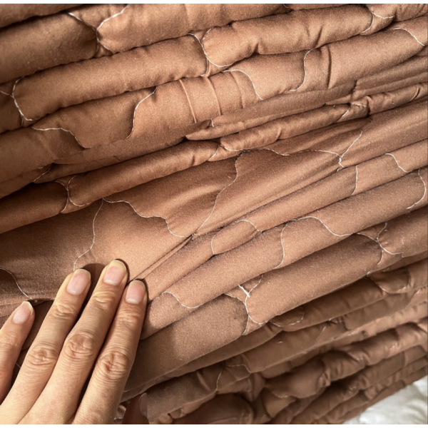 Jual Matras Protector/Matras Alas Kasur Pelindung kasur Motif Aesthetic - Cokelat 100X200 Diskon