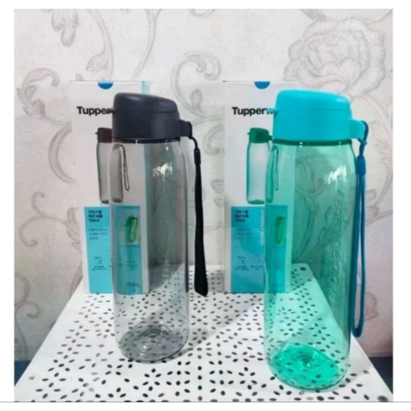 Tuperware 1pcs H2go Bottle Straw 750ml Botol Minum Sedotan