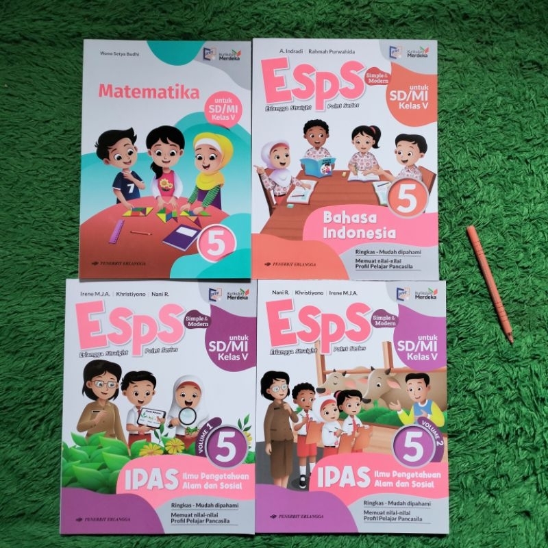 ORIGINAL BUKU MATEMATIKA ESPS BAHASA INDONESIA ESPS IPAS ILMU PENGETAHUAN ALAM DAN SOSIAL VOLUME 1 2
