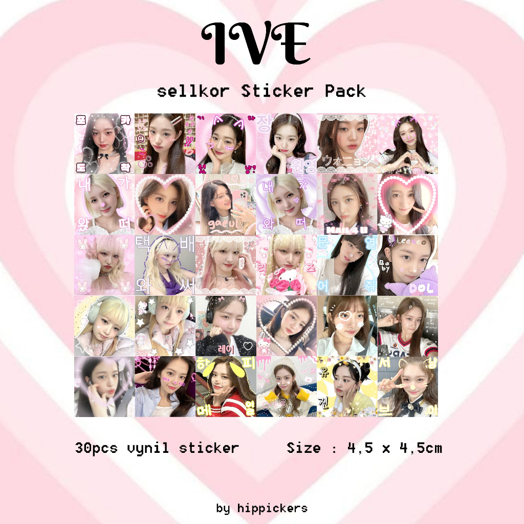 Sticker Deco Kpop Custom  Mail sticker kpop sellkor deco Blackpink Newjeans Itzy Aespa Straykids BTS