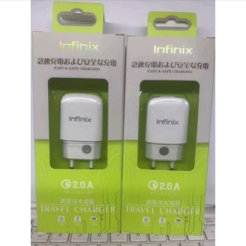 TRAVEL CHARGER INFINIX 2.0A 2USB FAST CHARGER ORIGINAL