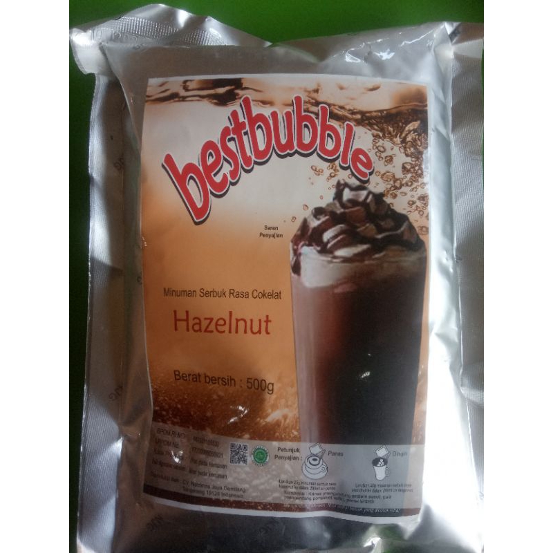 

Best bubble Minuman Serbuk Rasa Hazelnut 500g