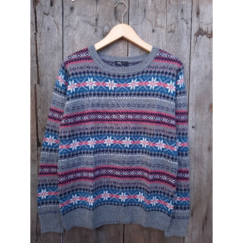knitwear frj sweater rajut navajo size M