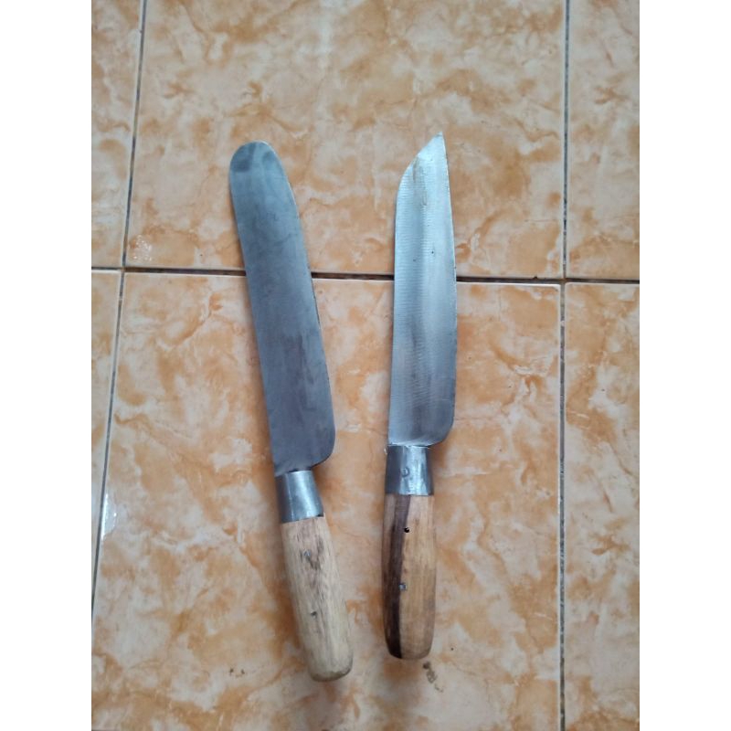 pisau dapur baja, pisau daging ring besar
