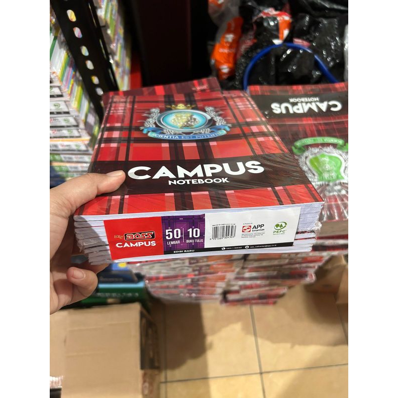 

BUKU TULIS BIG Boss Boxy Campus isi 50 Lembar per pack isi 10 buku ukuran Boxy atau panjang