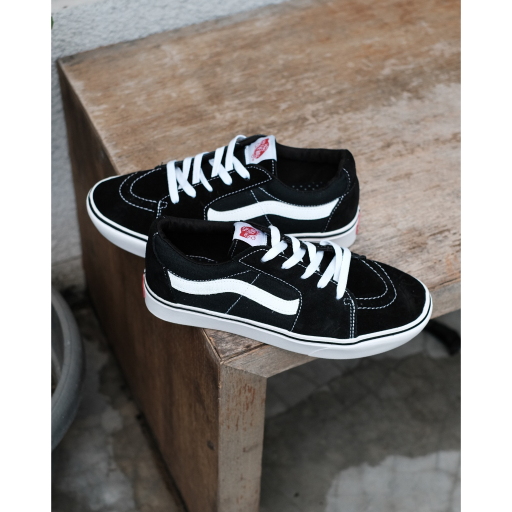 VANS SK8 LOW COMFYCUSH BLACK/WHITE BNIB | VANS SK8LOW | VANS | VANS ORIGINAL | VANS MURAH | SEPATU V