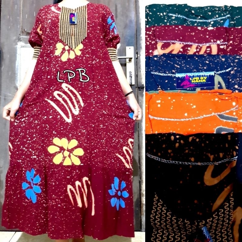 Daster Arab Renda Sultan Motif Lukis Rayon Super