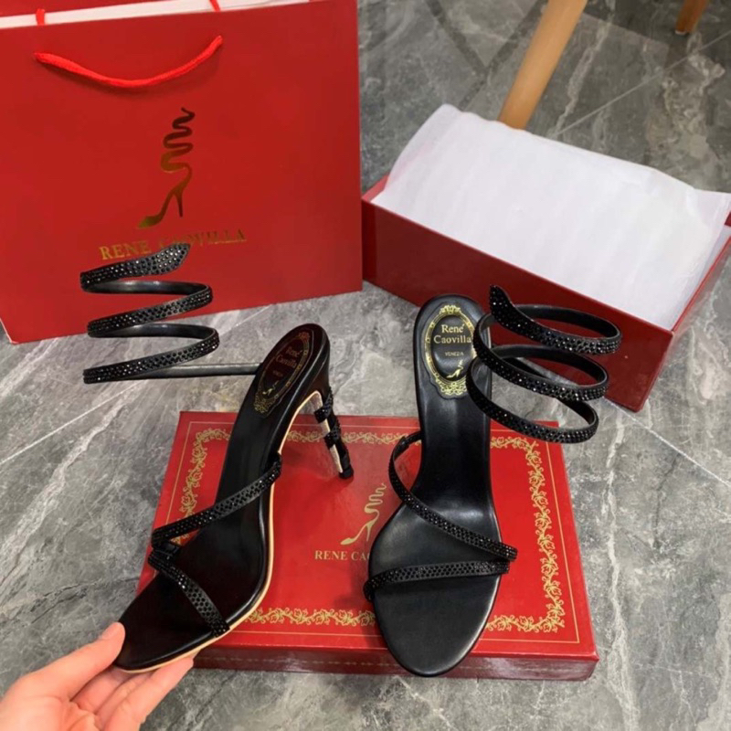 Sandal sepatu heels rene caovilla
