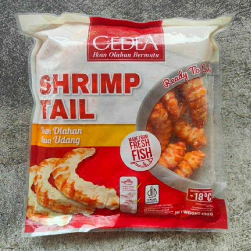 

Cedea Shrimp Tail 500 gram Cedea Shrimp Tail 450 gram Cedea Ikan Olahan Rasa Udang