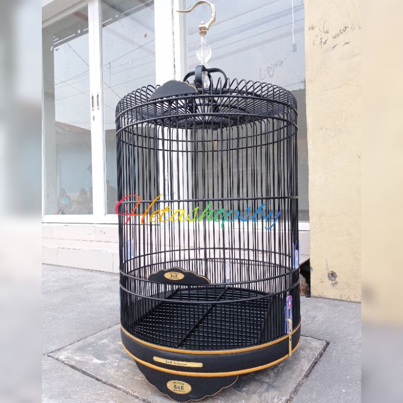 sangkar murai BnR black doff bambu ukuran no. 2 dan no. 3