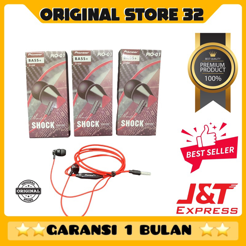 HF/HEADSET / EARPHONE PIONER PIO -01 PREMIUM SUPER BASSS