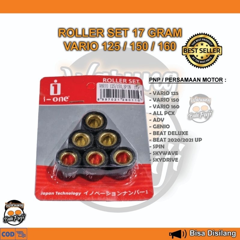 Roller Vario 125 150 160 ESP LED 7 8 9 10 11 12 13 14 15 16 17 GRAM PCX GENIO DELUXE Roler Loler