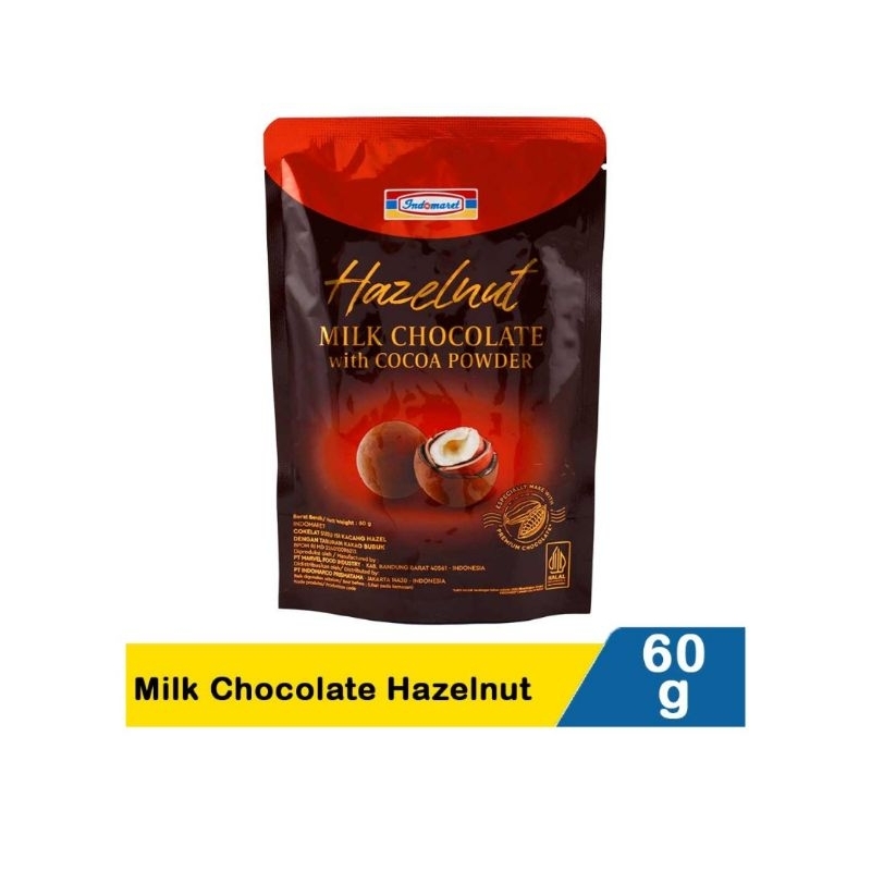 

Indomaret Milk Chocolate Hazelnut 60G