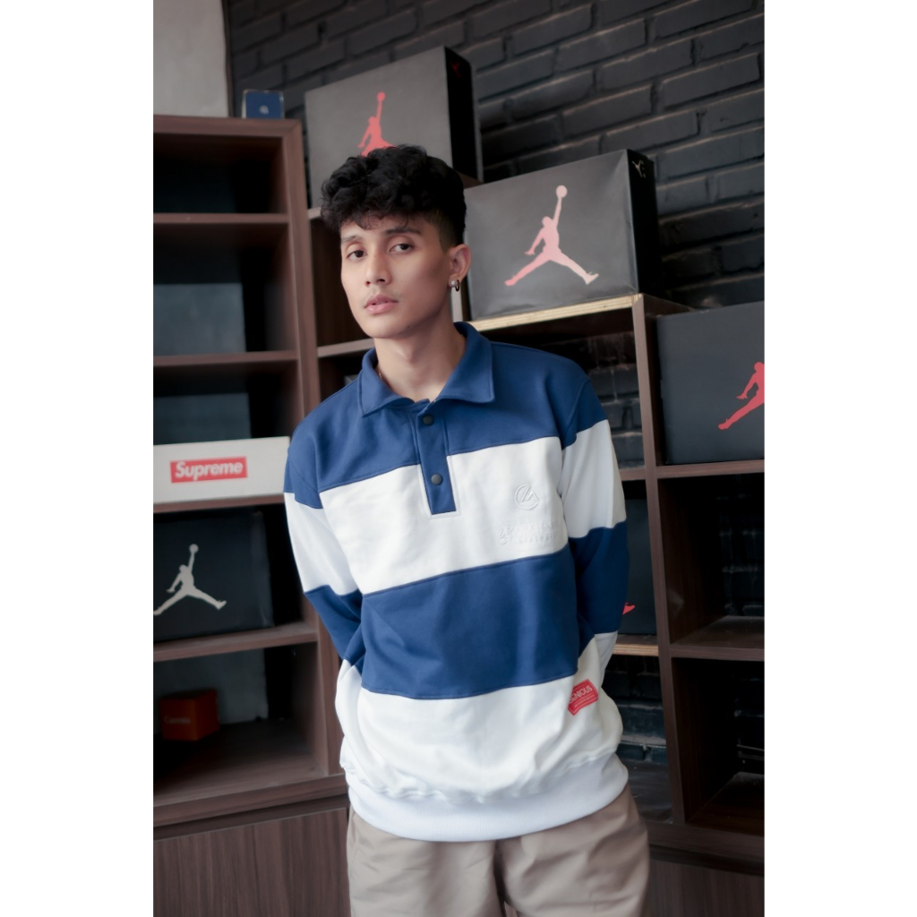 Rugby Shirt Pria GNS/Rugby Sweater Vintage