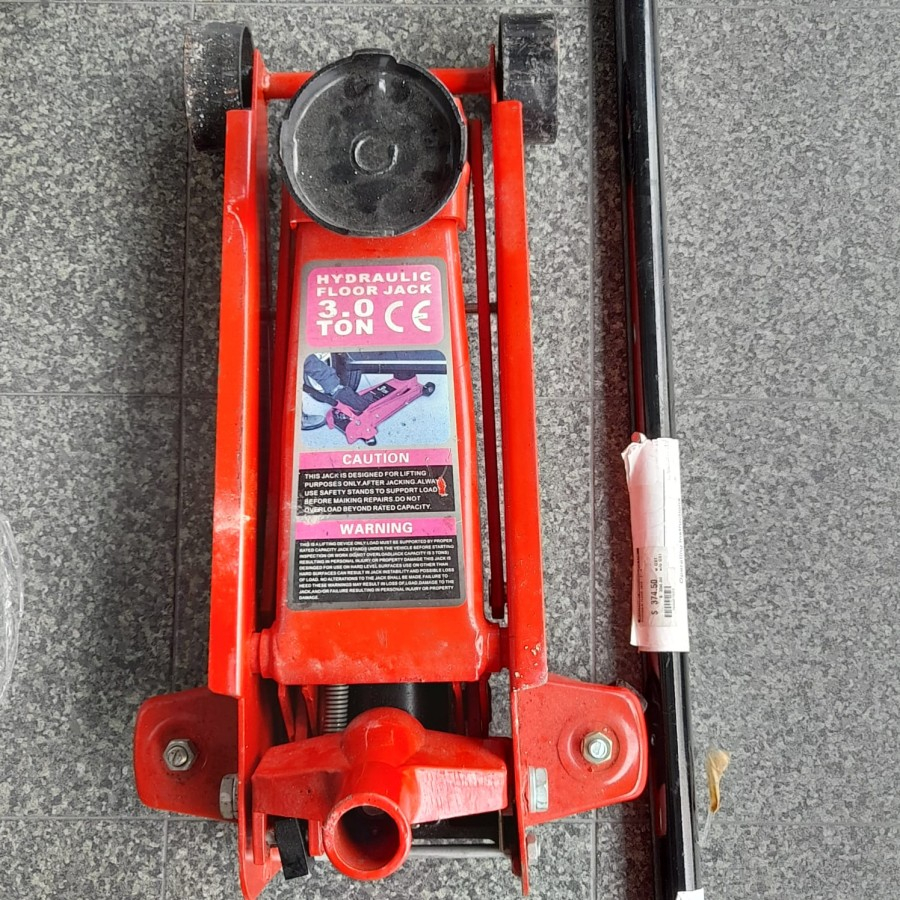 Hydraulic Floor Jack 3 Ton - Red