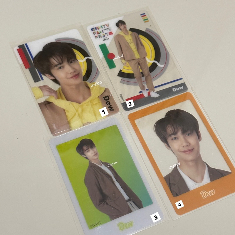 gmmtv official photocard DEW JIRAWAT