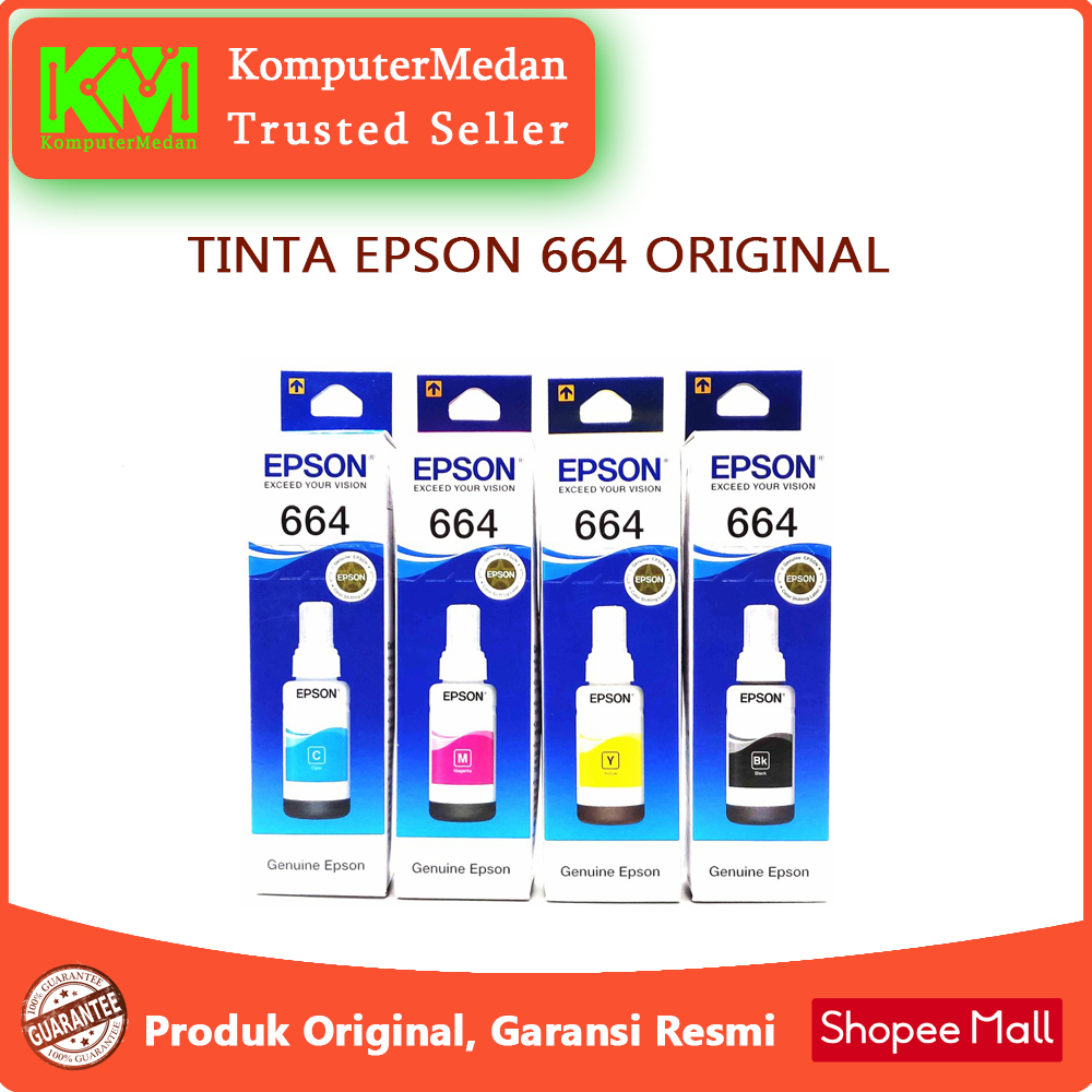 Tinta Epson 664 for Epson L350 L355 L360 L365 L380 L385 L405 Original