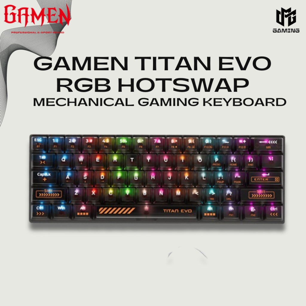Gamen Titan Evo RGB Hotswap Mechanical Gaming Keyboard