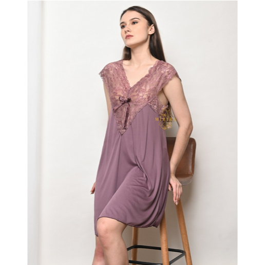NIGHTIE 38 / BAJU TIDUR DASTER TRANSPARAN SEXY SATIN JUMBO