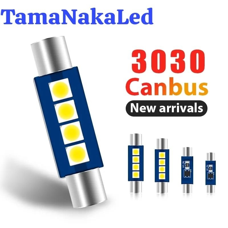 Lampu Sunvisor Led Festoon 28mm cermin mobil monitor tv