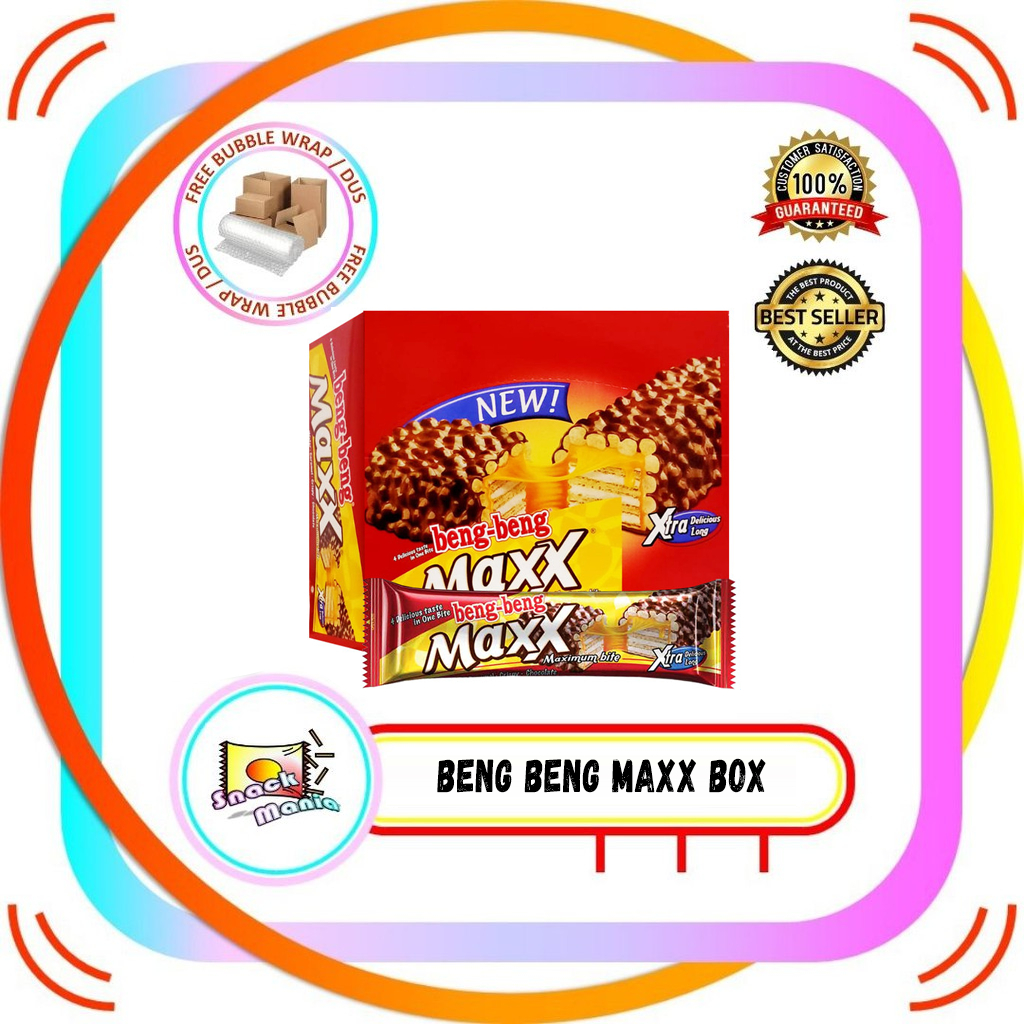 

Beng Beng Maxx Bite Wafer Caramel Chocolate Coklat Xtra Long 32 g BOX