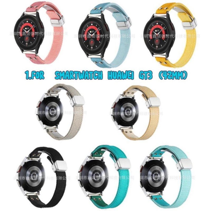 Strap/Tali Jam Smartwatch For Huawei Watch GT3 (42mm ) - 20mm Nylon