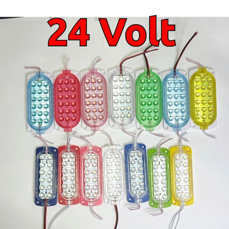 Lampu LED ultrasonic 18 mata 24 volt LED bak truk Lampu kolong truk 24 volt LED variasi sein rem