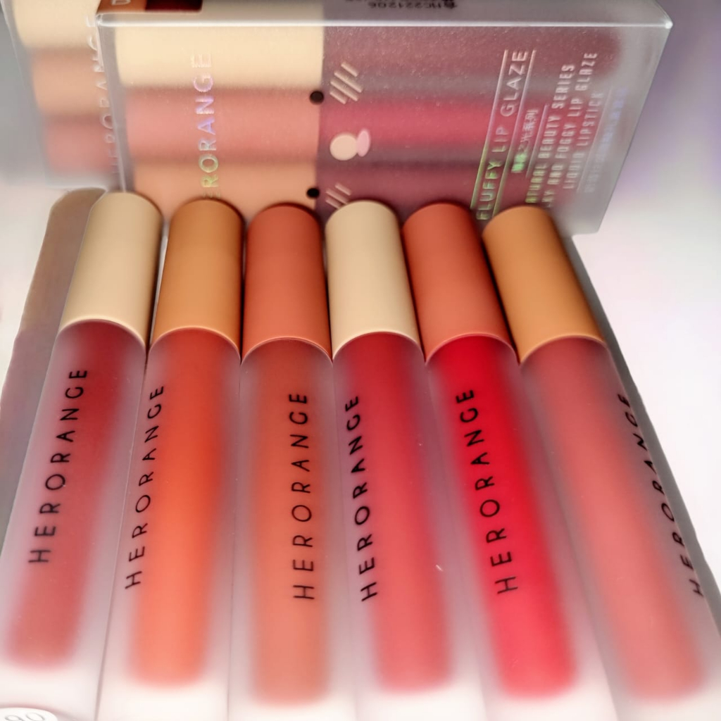 HERORANGE Lip Glaze Set Isi 3
