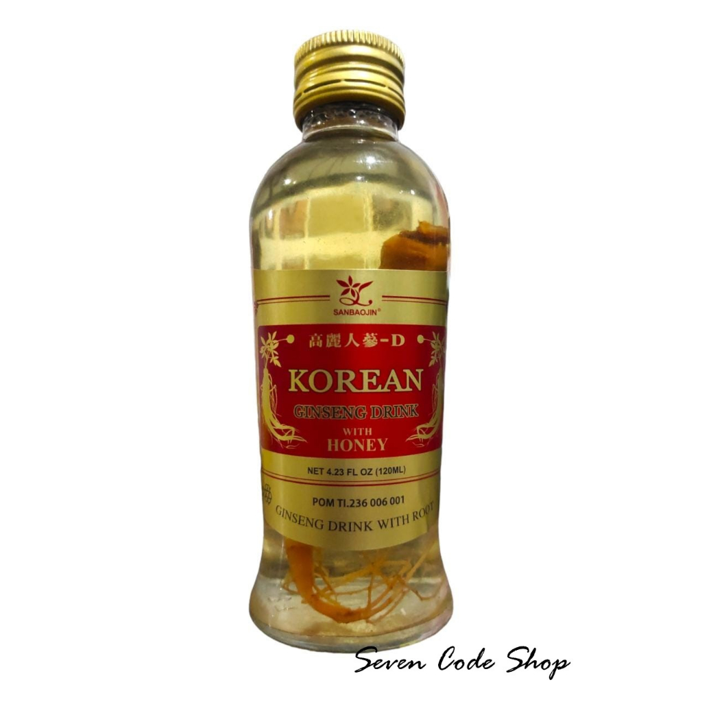 

SANBAOJIN Korean Ginseng Drink With Honey 120ml CV SALIM