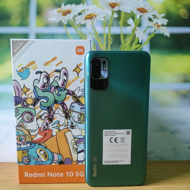 REDMI NOTE 10 5G 8/128 FULLSET ORIGINAL HP SECOND