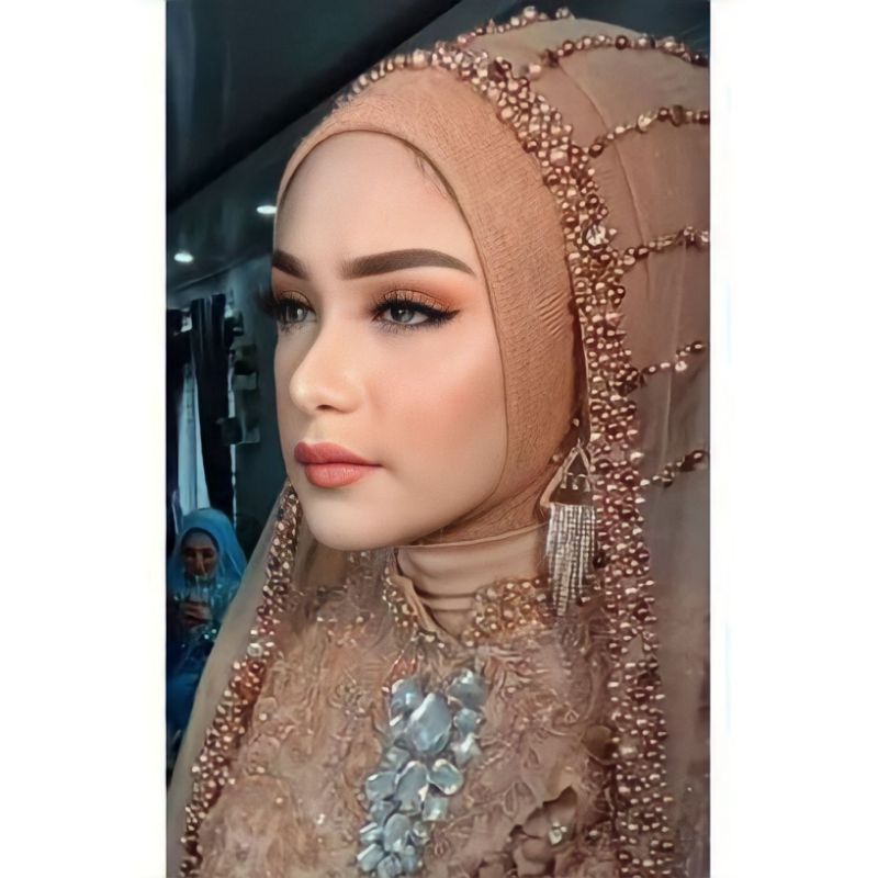 NEW VEIL MUTIARA DIAMOND / HIJAB INSTAN / SLAYER TERBARU / SLAYER MURAH /SLAYER MEWAH  BEST QUALITY