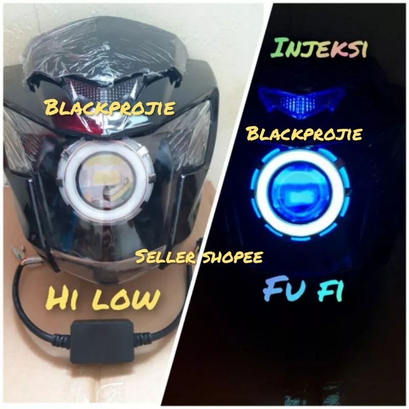 REFLEKTOR SATRIA FU FI 150/HEADLAMP LAMPU DEPAN FU F1 /PROJIE SET FU FI