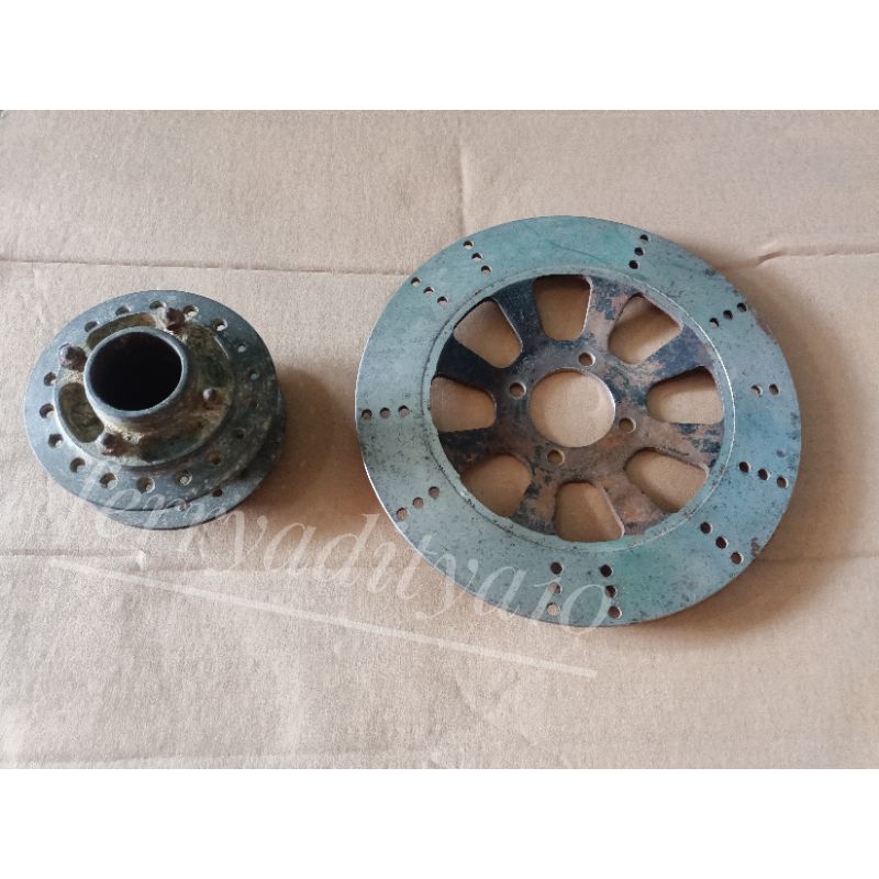 tromol depan honda CG CB 125 original set disc