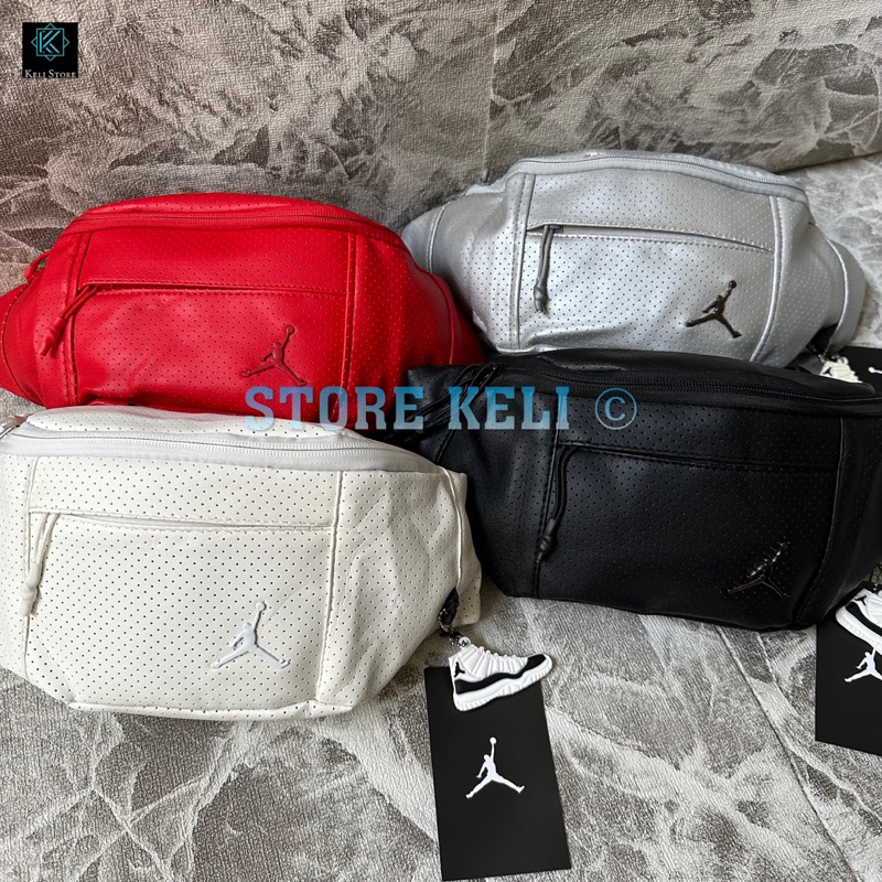 Waistbag Jordan Phantom Leather / Tas Selempang Dada Kulit / Tas Pinggang WB Jordan Phantom