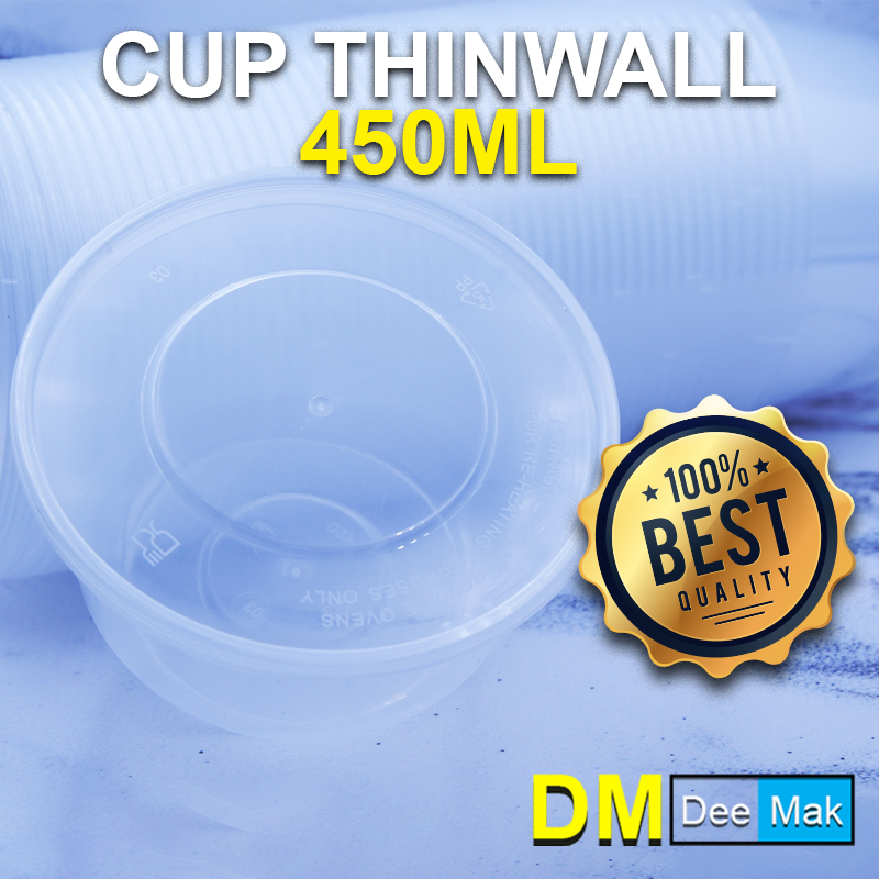 Cup Mangkok Thinwall  Plastik Bowl Volume 450ml