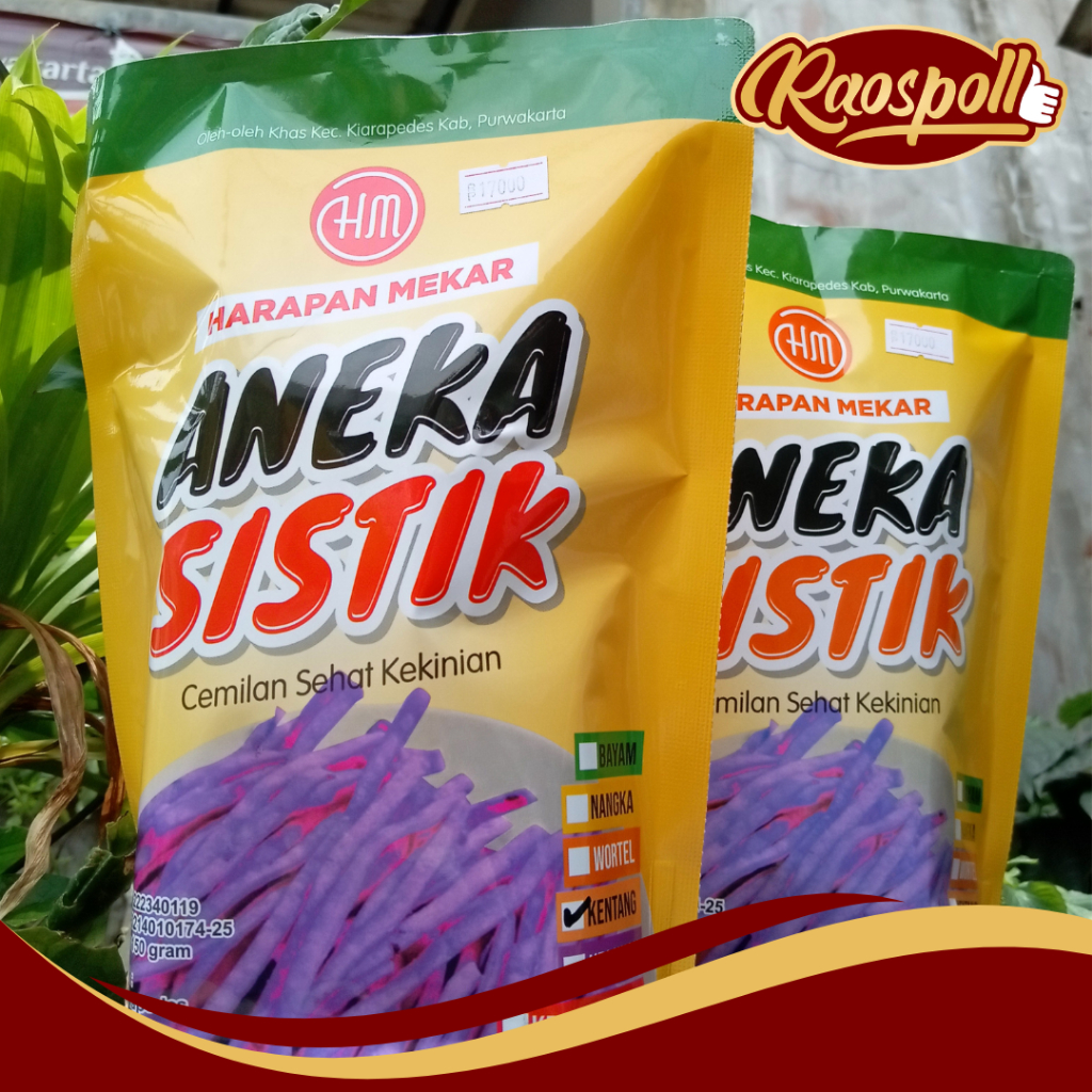 

Harapan Mekar Aneka Sistik Cemilan Sehat Kekinian 150g