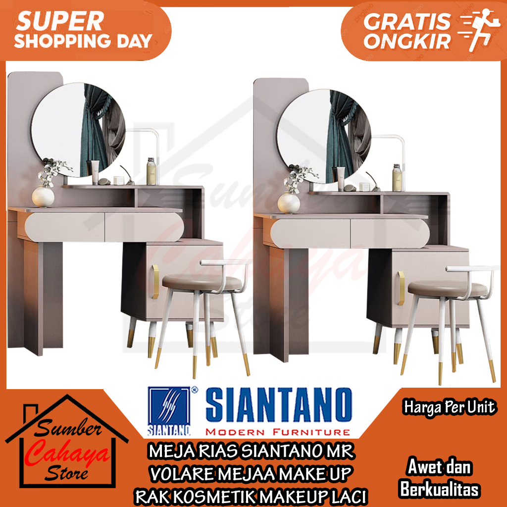 [Kargo] Siantano Mr Volare Meja Rias Make Up Rak Kosmetik Laci Makeup Lemari Almari Riasan Hias Beda