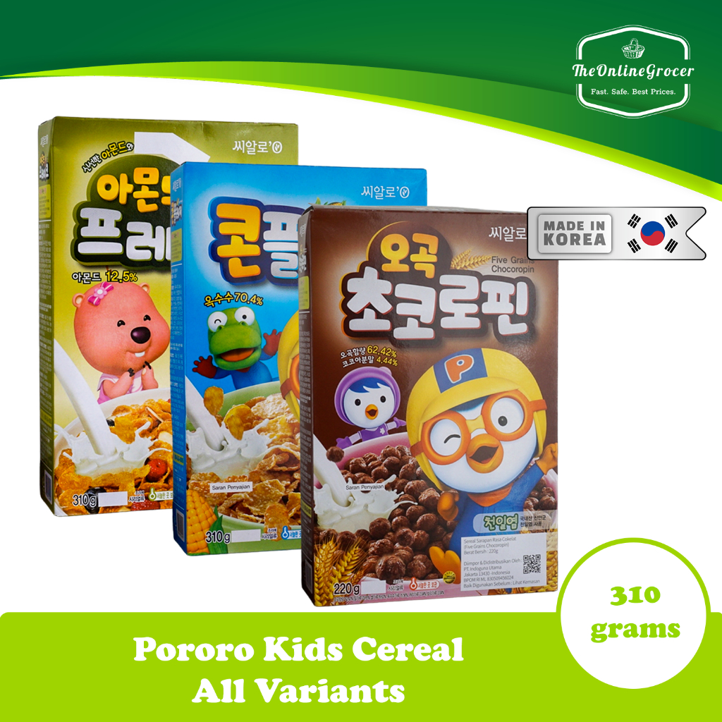 

Pororo Cereal All Variant 310gr – Sereal Sarapan Korea Pororo