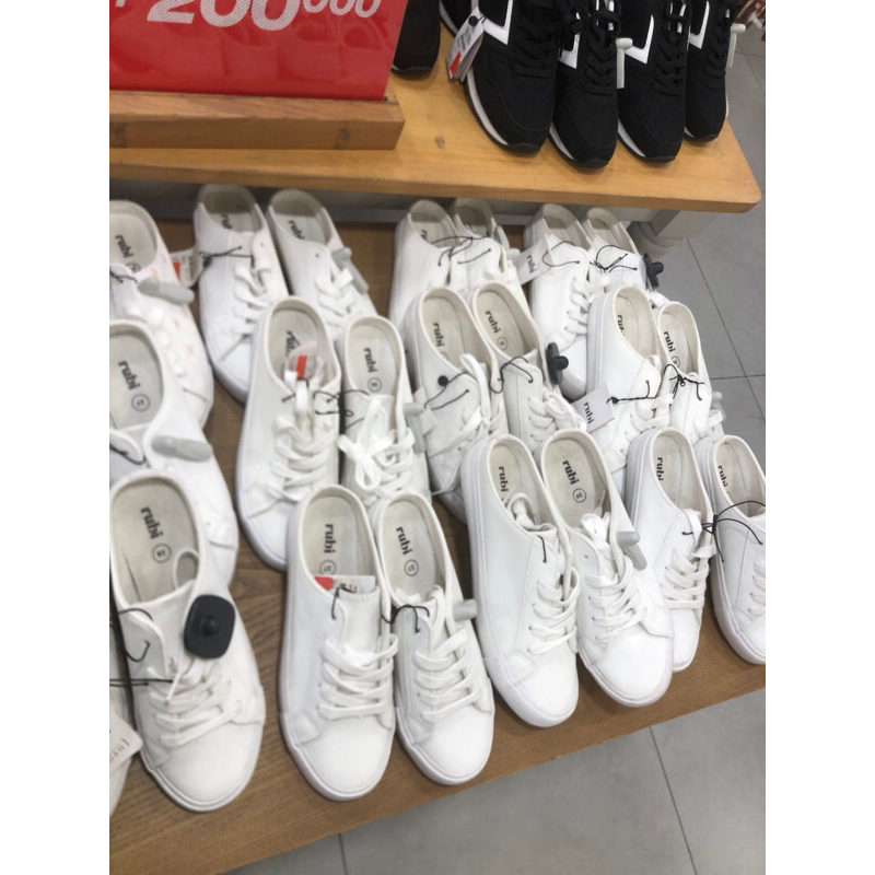 RUBI SALE 50% 60% Emily Slip On Mule White