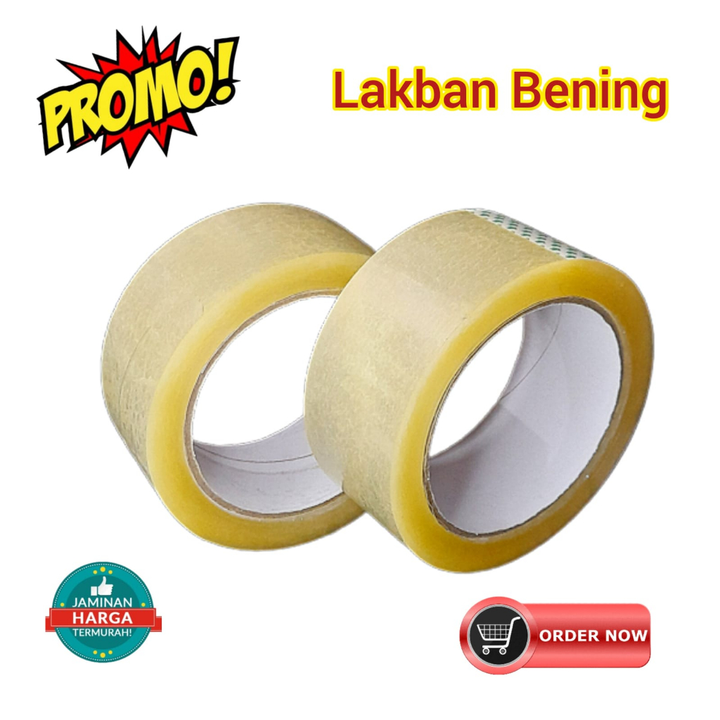 

Solasi Lakban Bening Transparan Packing Tape 2" Inch 45mm Lak Ban Perekat Karton Kardus Ekonimis Tebal Kualitas Bagus Harga Termurah Terlaris