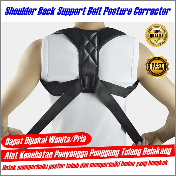 Support Belt Posture Corrector Punggung Penyangga Penegak Punggung Pria Wanita Alat Pelurus Punggung